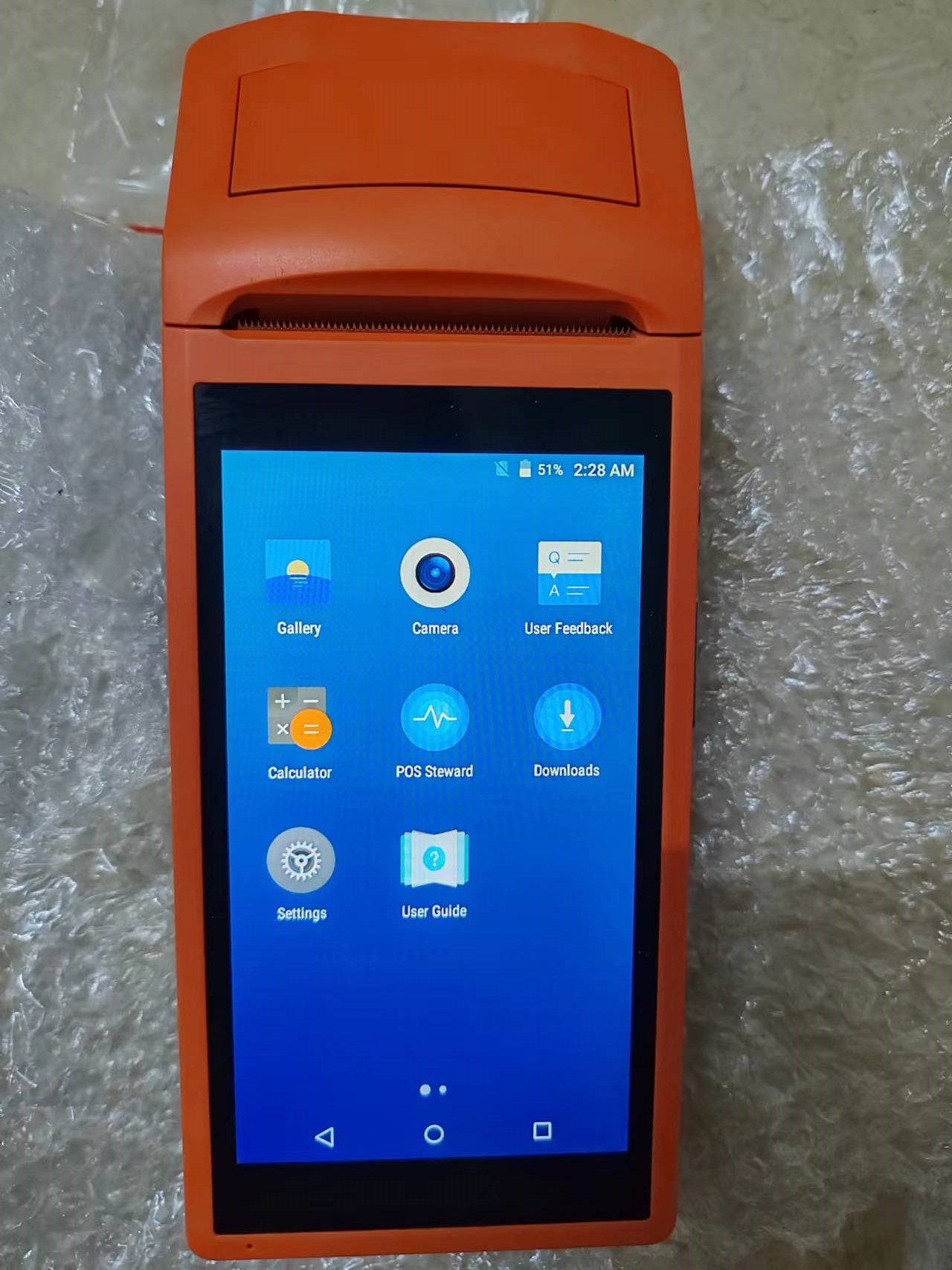 Pos Terminal Android - Gebruikt V1 Android 5.1 Wcdma 3G