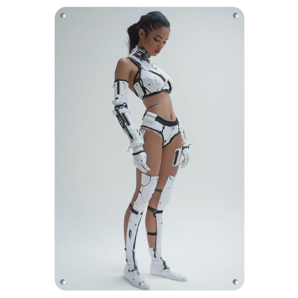 Tech Office Wall Decor - Futuristische ijzeren wanddecoratie - Strakke, technisch