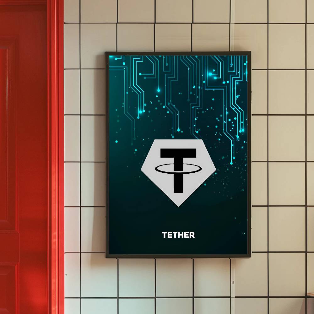 Tech Circuit Crypto Symbol Pos - Tech Office Wall Decor recensie en prijs