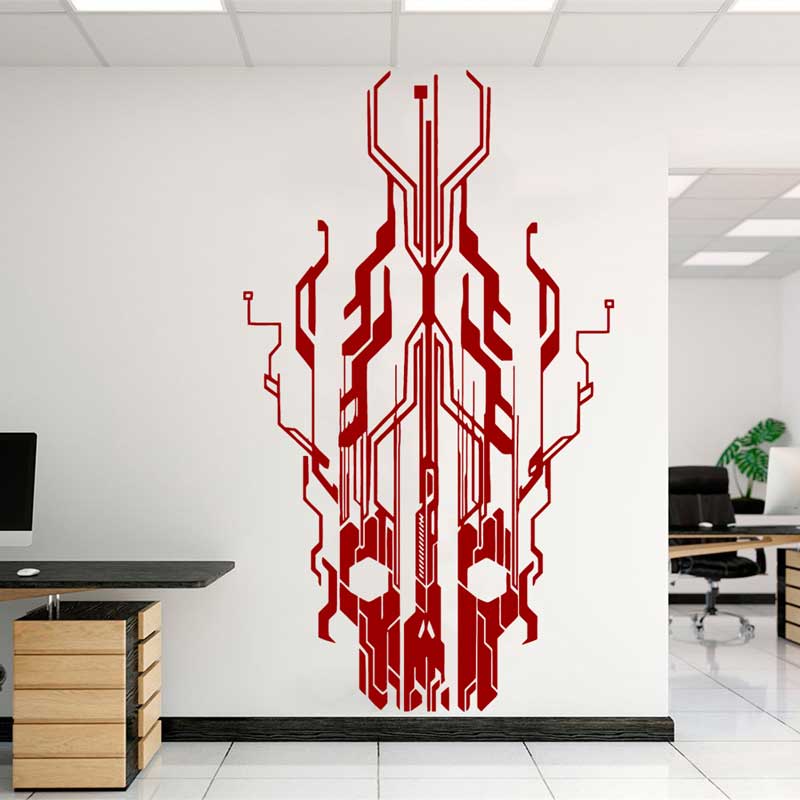 Chip Circuit Tech Schedel Viny - Tech Office Wall Decor recensie en prijs