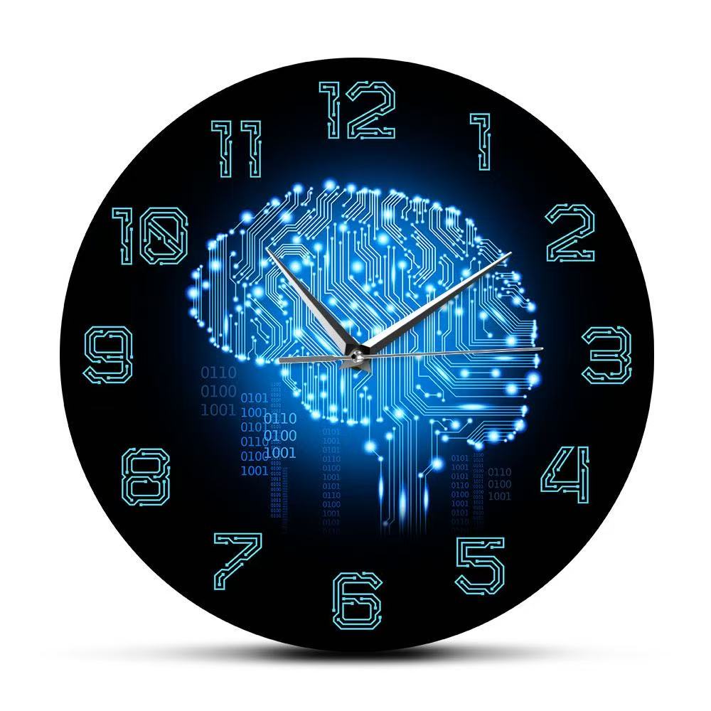 Tech Brain Wandklok Binaire Co - Tech Office Wall Decor recensie en prijs