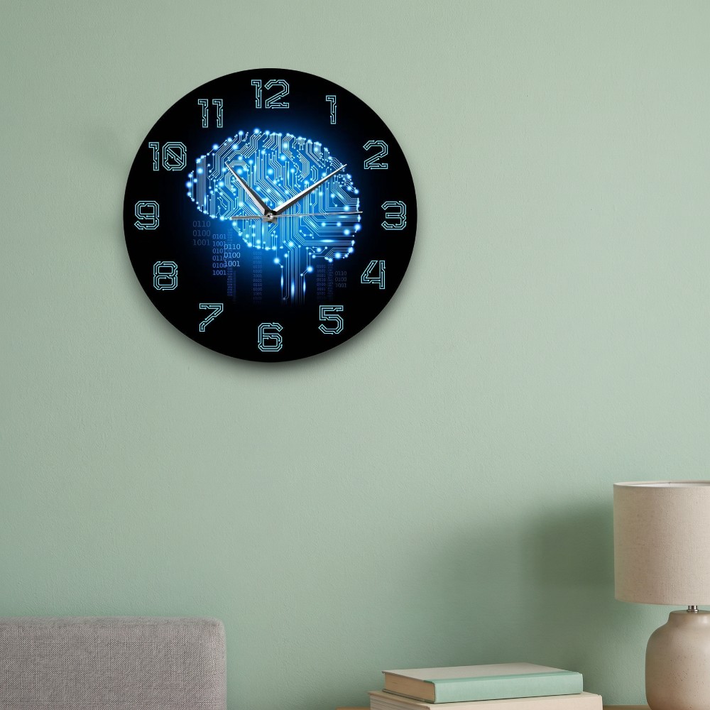 Tech Brain Wandklok Binaire Co - Tech Office Wall Decor recensie en prijs