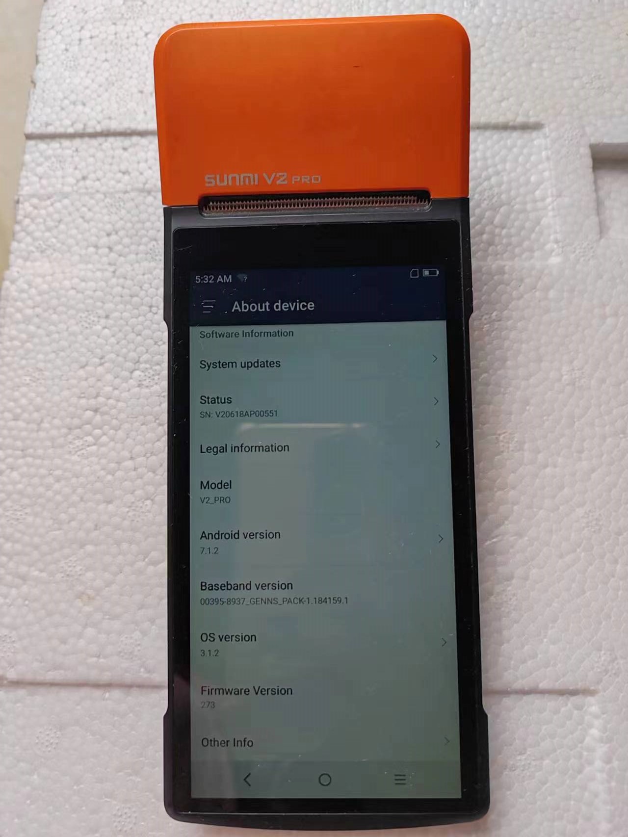Gebruikt V2 Pro Android 7.1 Po - Pos Terminal Android recensie en prijs
