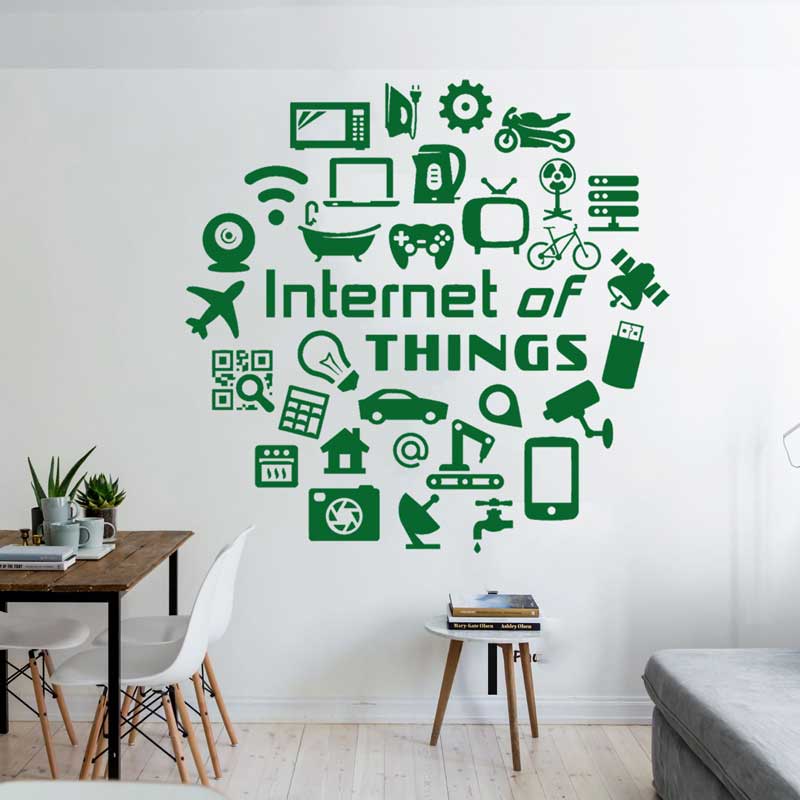 Tech vinyl muurstickers Intern - Tech Office Wall Decor recensie en prijs
