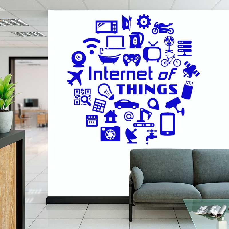 Tech vinyl muurstickers Intern - Tech Office Wall Decor recensie en prijs