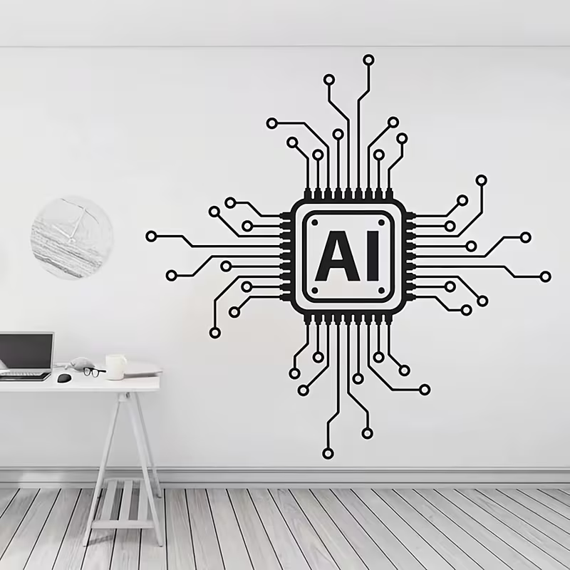 AI-technologie printplaat viny - Tech Office Wall Decor recensie en prijs