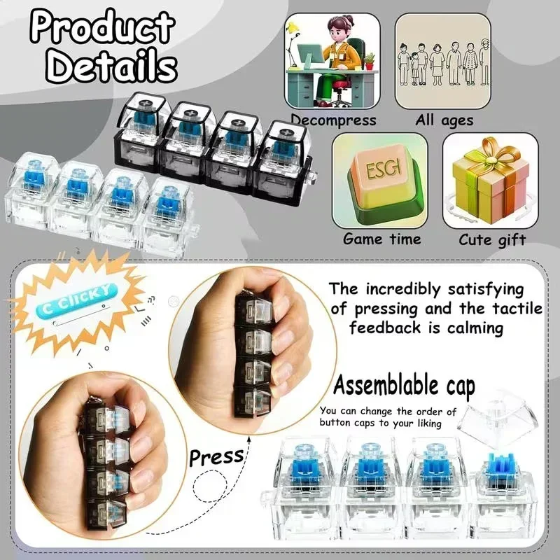 1pcs LED Toetsenbord Keycap St - Office Tech recensie en prijs