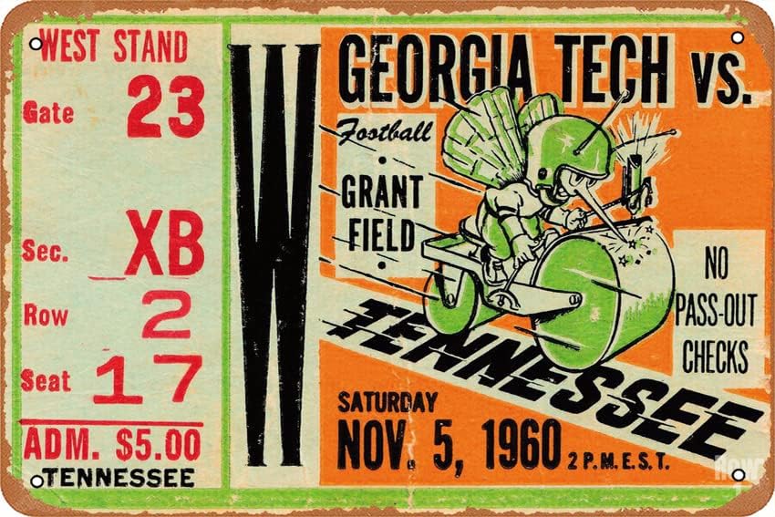 1960 GEORGIA TECH VS. TENNESSE - Tech Office Wall Decor recensie en prijs